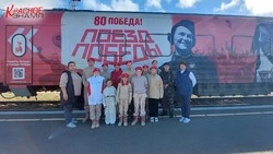 «Поезд Победы» – это уникальная иммерсивная инсталляция, размещенная в составе поезда
