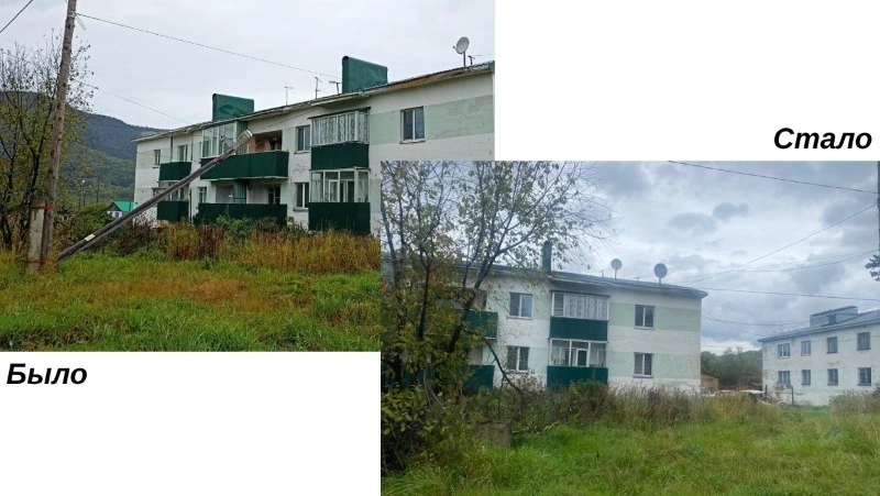 В Михайловке убрали завалившийся столб