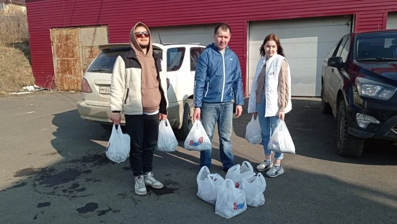 Александровцам раздали рыбу