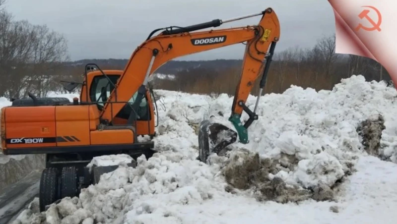Александровск-Сахалинский район встретил паводковый сезон рекордным запасом снега
