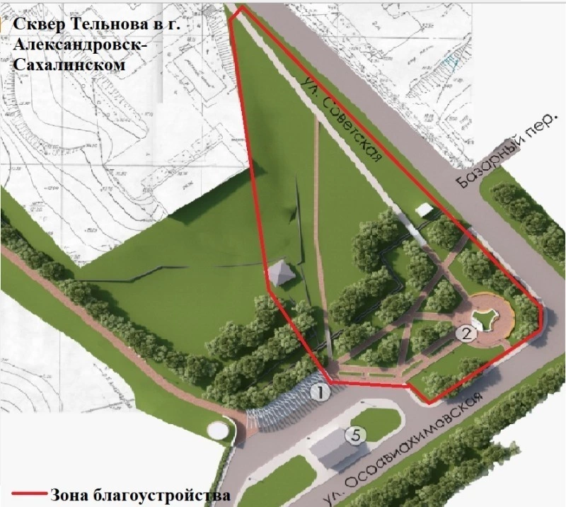 25 общественных пространств благоустроены в Сахалинской области в 2023 году